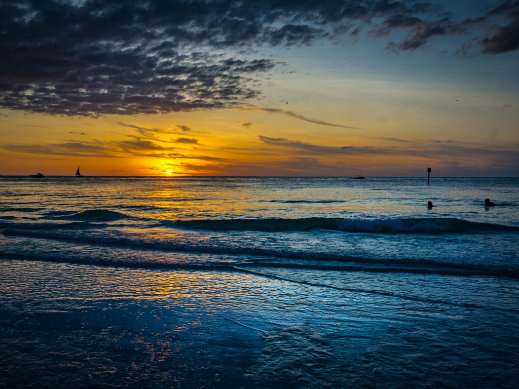 The Sunset From Clearwater Beach FL wallpaper