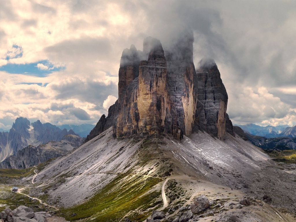 The Three Peaks of Lavaredo Italy wallpaper
