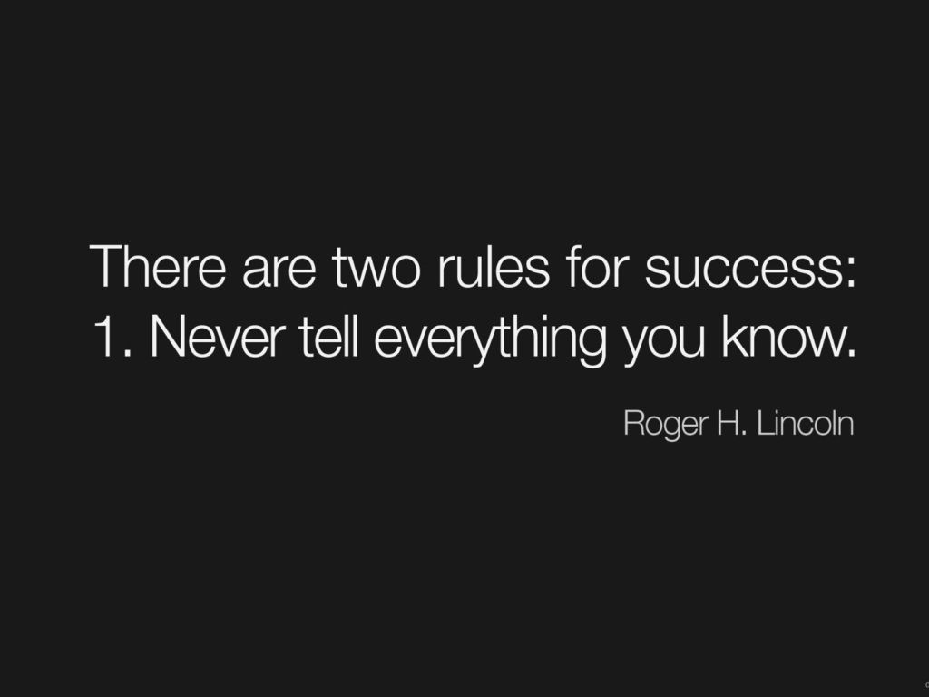 The Two Rules for Success wallpaper