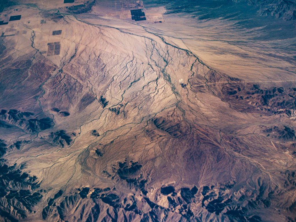 The View From High Above the Colorado Desert wallpaper