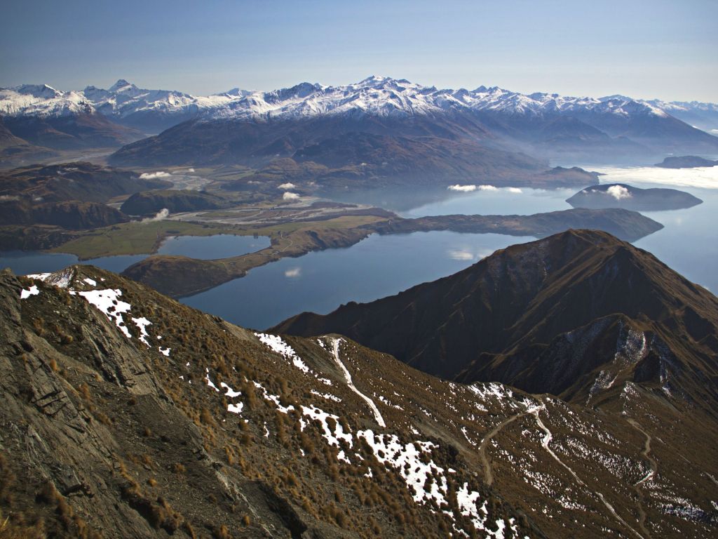 The View From the Top of Roys Peak - Wanaka New Zealand wallpaper