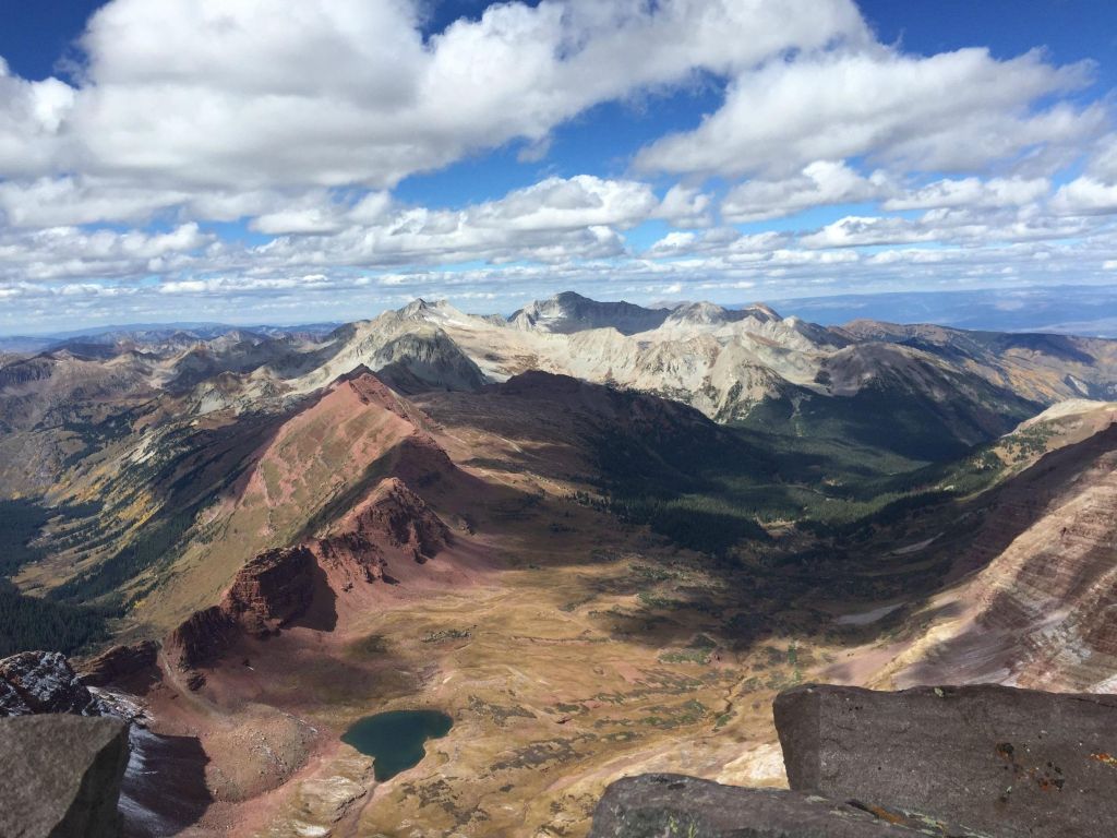 This is the View From the Summit of the Maroon Bells wallpaper