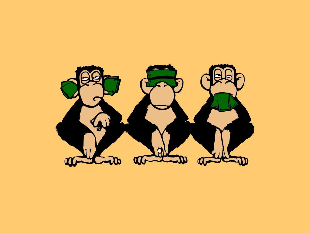 Three Wise Monkeys wallpaper