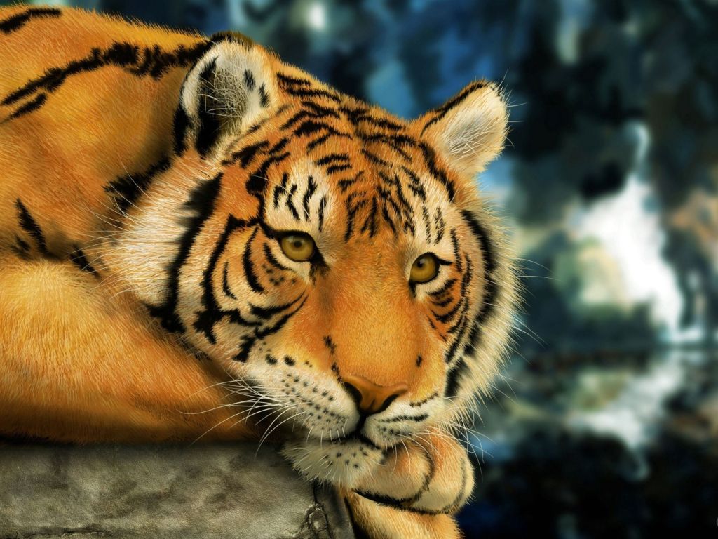 Tiger Painting wallpaper