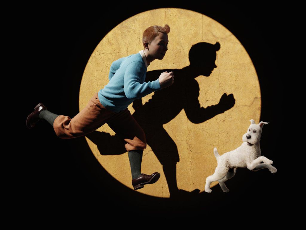 Tintin and Snowy in The Adventures of Tintin wallpaper