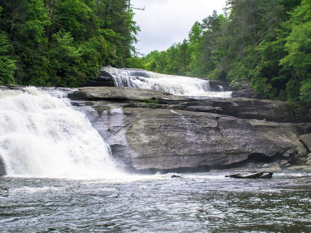 Triple Falls in DuPont State Forest wallpaper