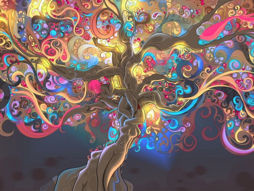 Trippy Tree wallpaper
