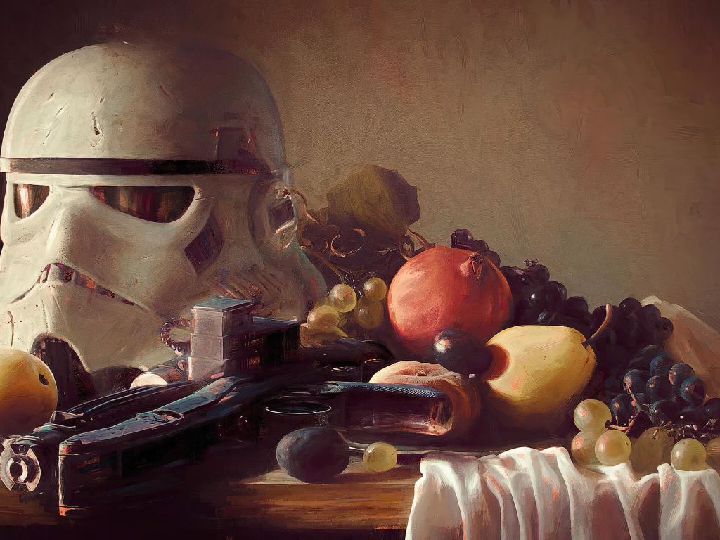 Trooper-Helmet on Still Life wallpaper