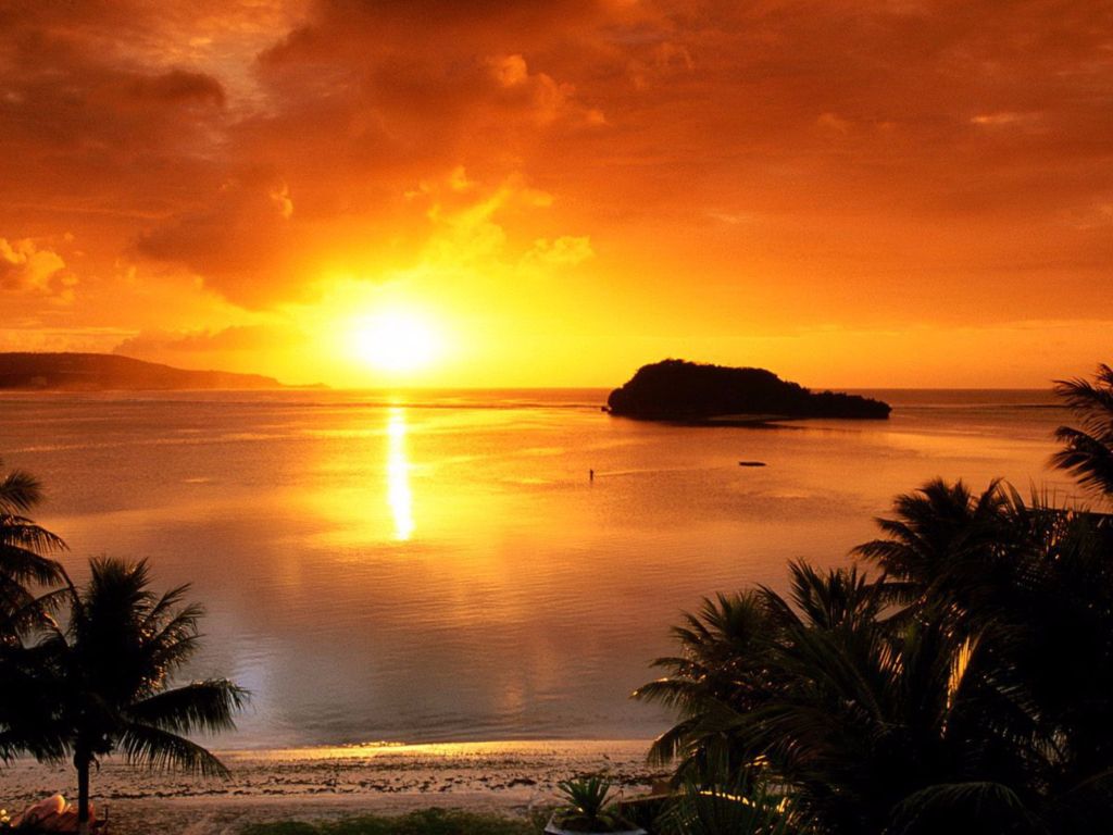 Tropics Sunset S wallpaper