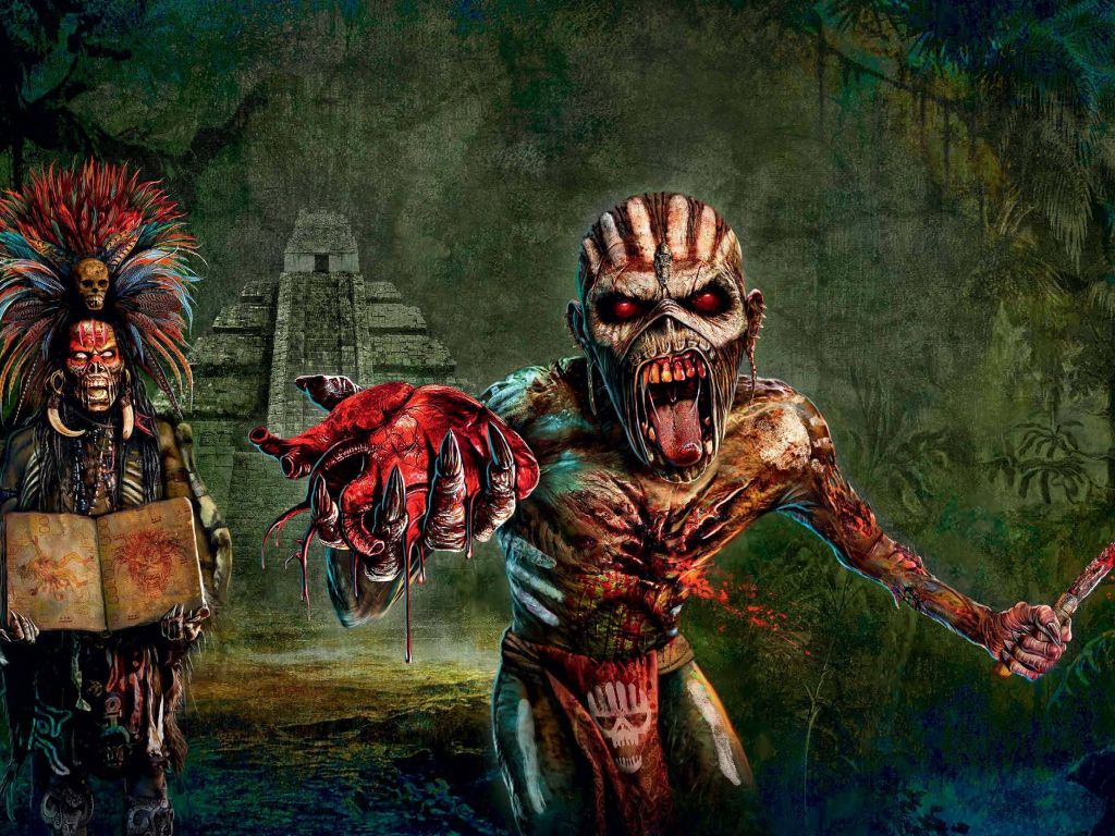 Two Iron Maiden S Extracted From the Digital ITunes Booklet wallpaper