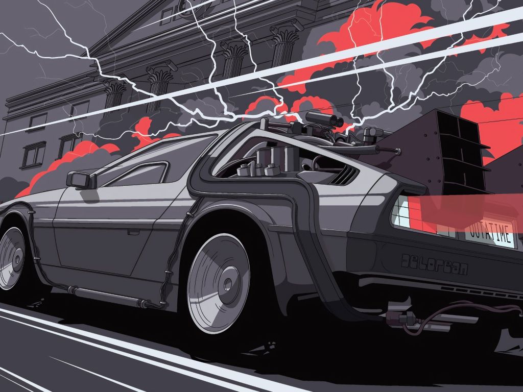 Two Sides to the Delorean wallpaper