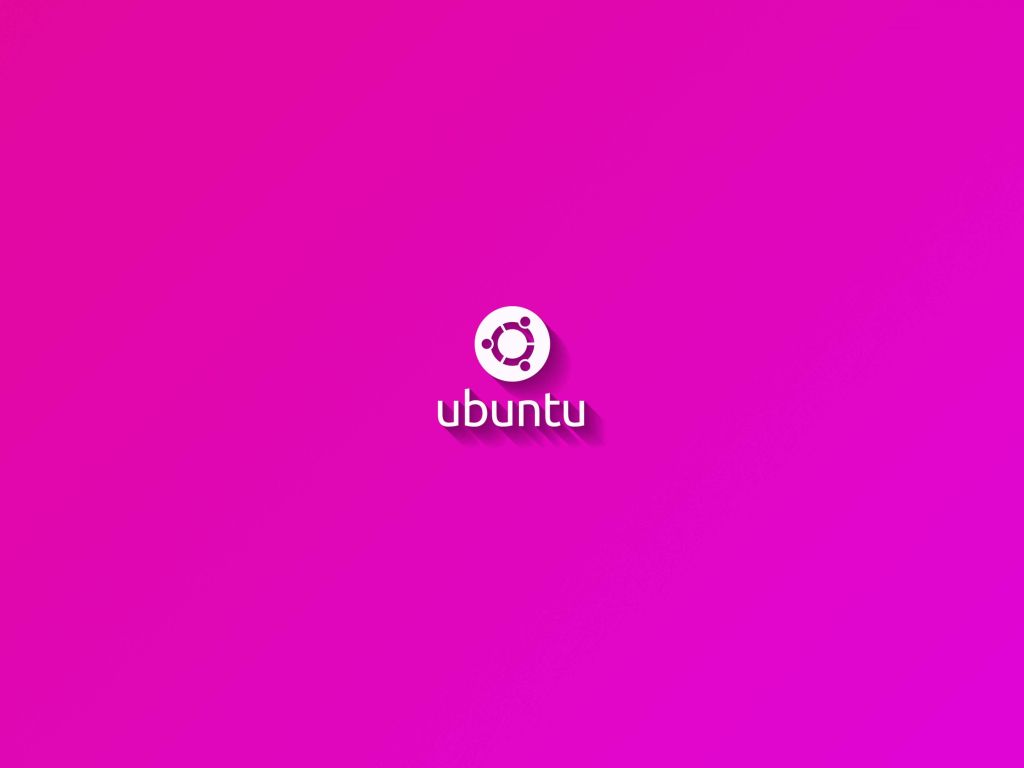 Ubuntu Flat Shadow Pink wallpaper