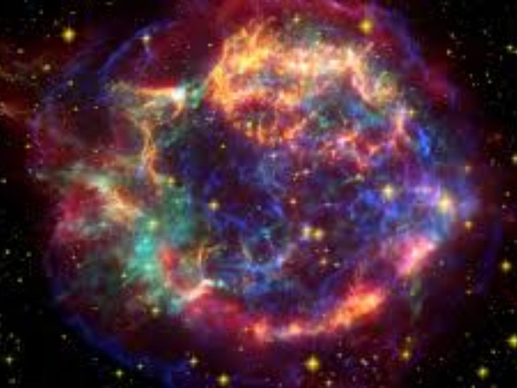 Unique Colored Nebula in Space wallpaper