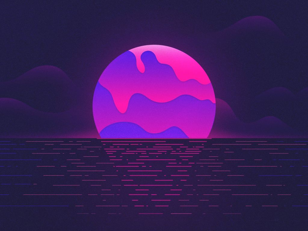 Vaporwave Sunset wallpaper