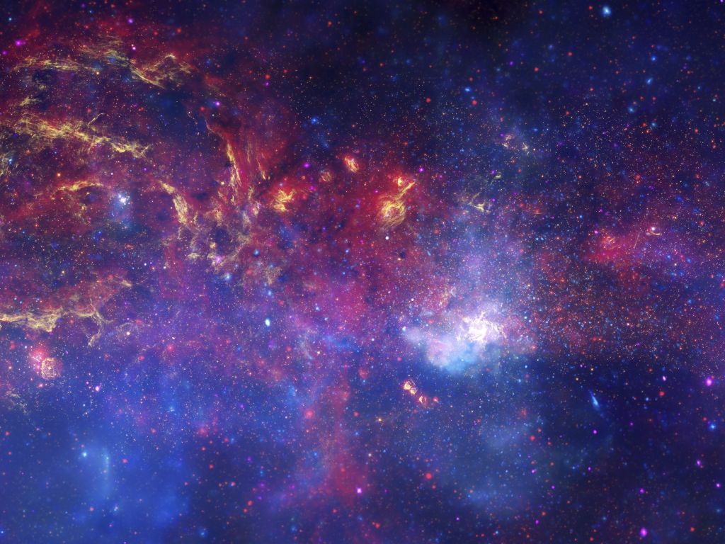 Vibrant Galactic Stellar Evolution 5K wallpaper
