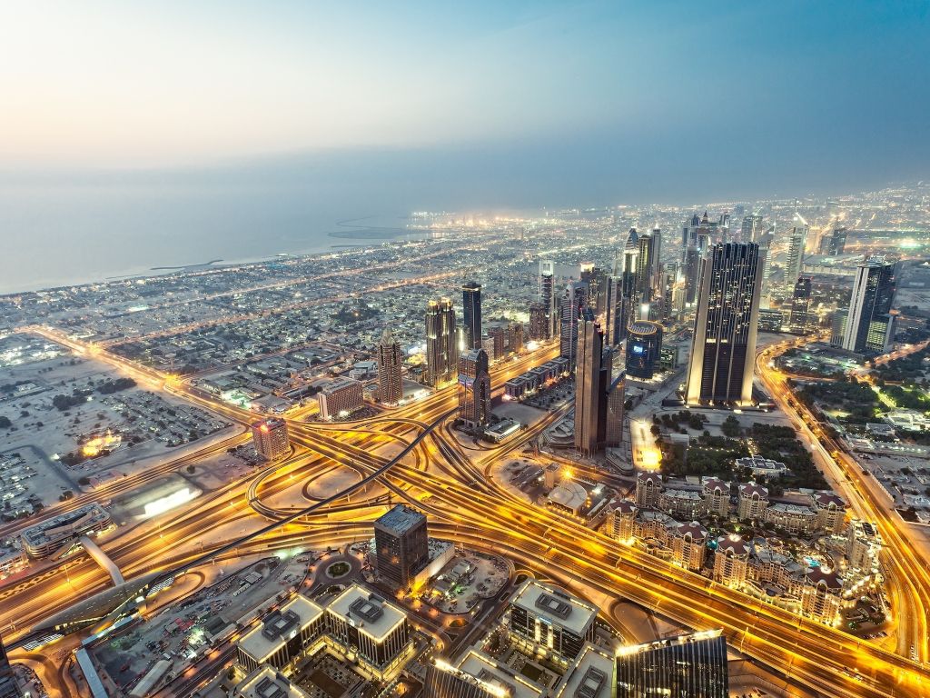 View From Burj Khalifa Dubai wallpaper