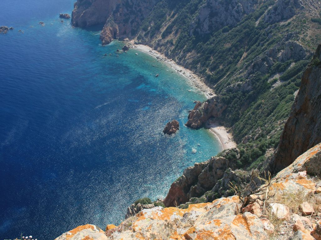 View From Capo Rosso Corse France wallpaper