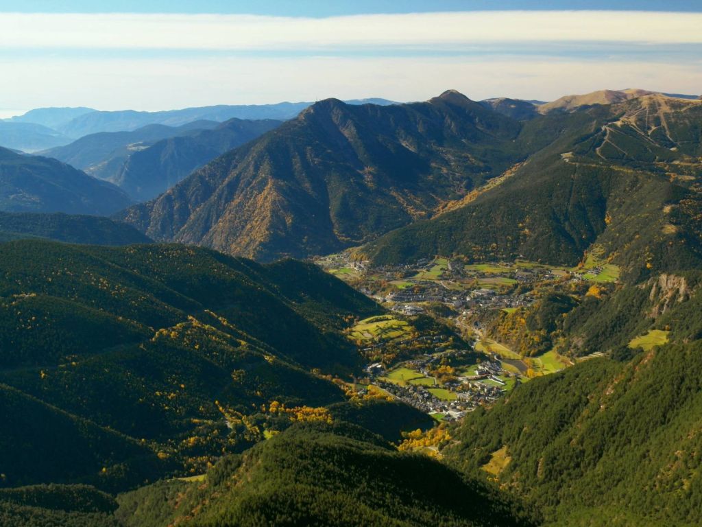 View From Pic De Casamanya Andorra wallpaper