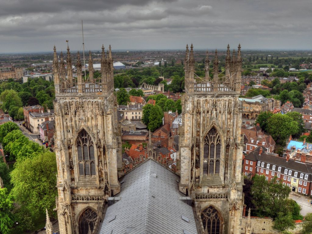 View From York Minster England wallpaper