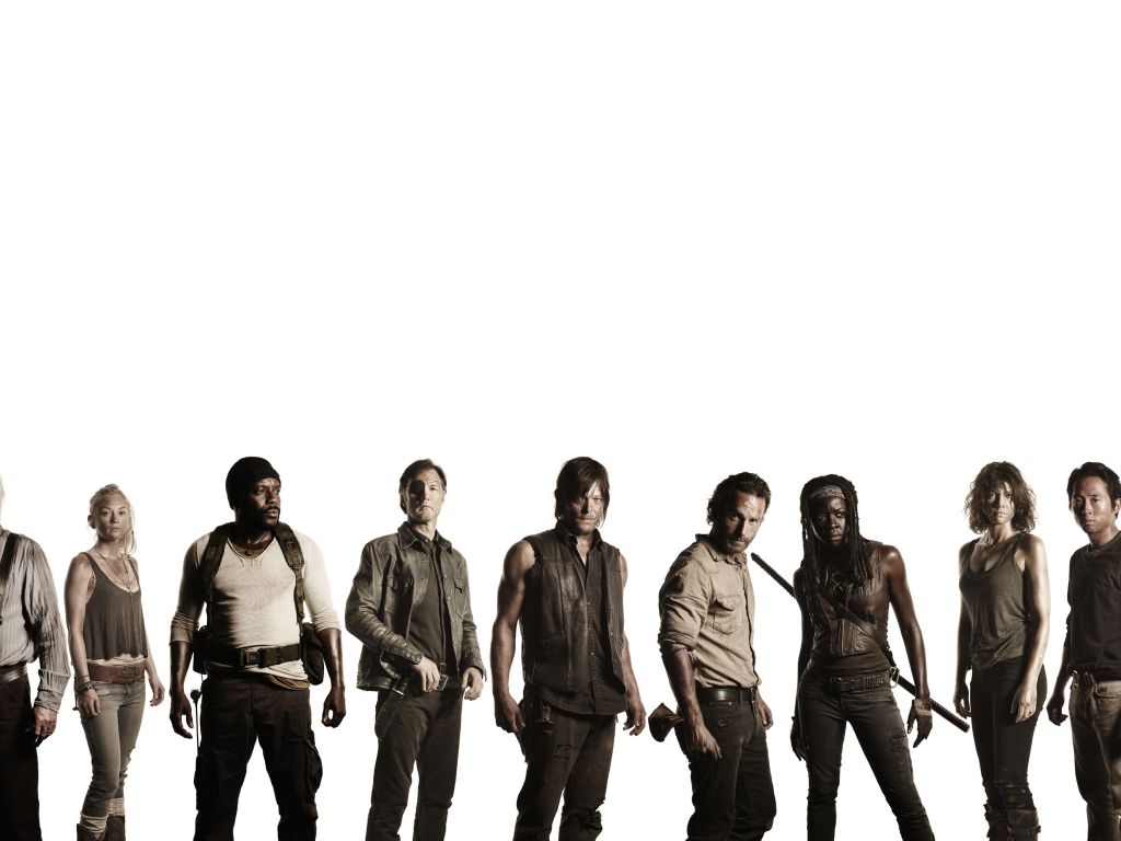 Walking Dead Cast 4K wallpaper
