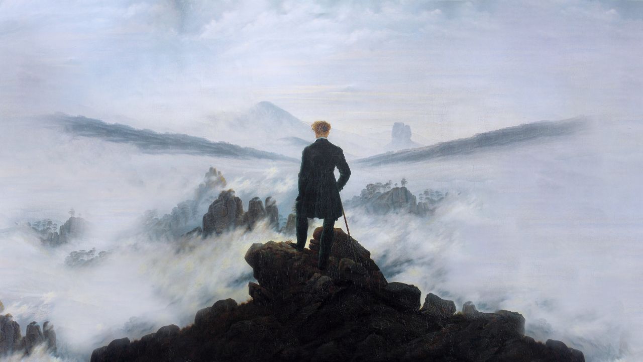 the wanderer above the sea of fog