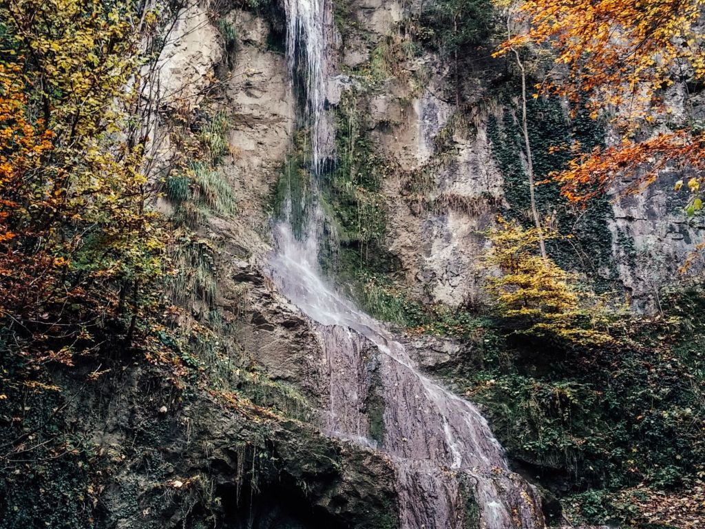 Waterfall in the Woods Austria wallpaper