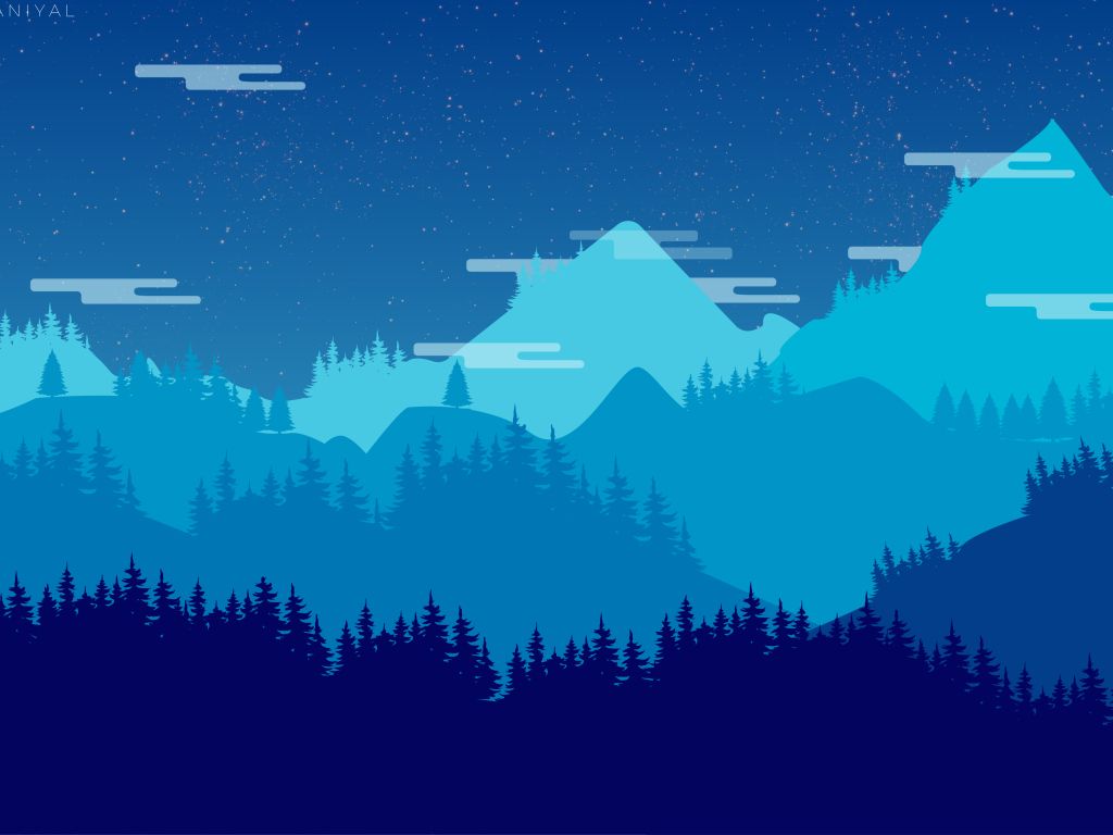 Waves of Mountains wallpaper