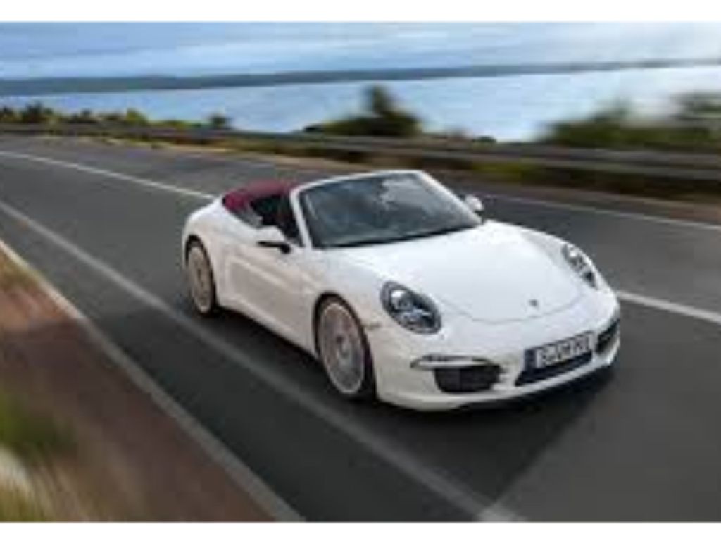 White Convertible Porsche Carrera wallpaper