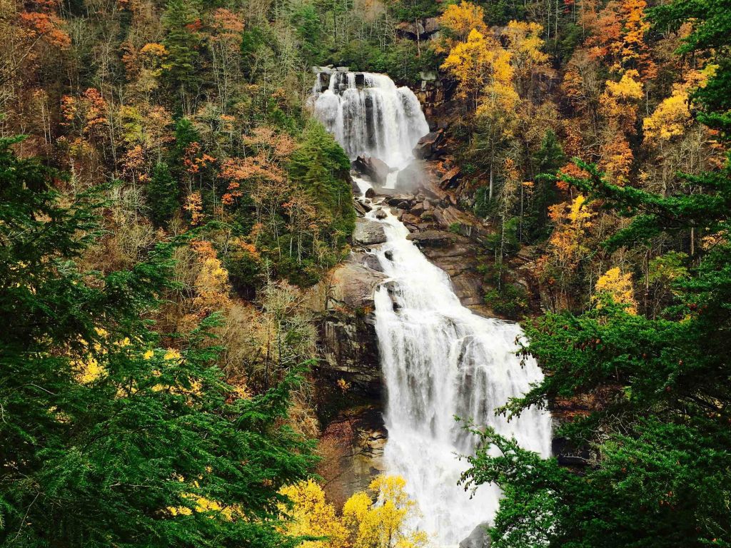 Whitewater Falls NC - Largest Waterfall East of the Rockies wallpaper