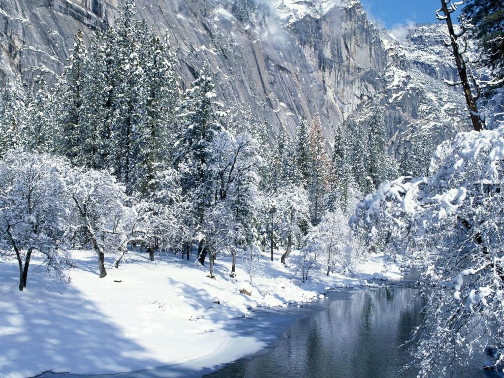 Winter in The Mountains wallpaper