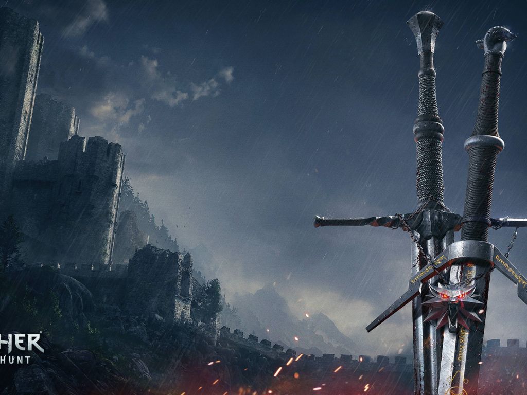 Witcher Wild Hunt Swords wallpaper