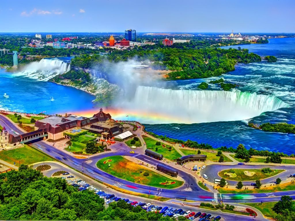 Wonderful Niagara Waterfall Landscape North America wallpaper