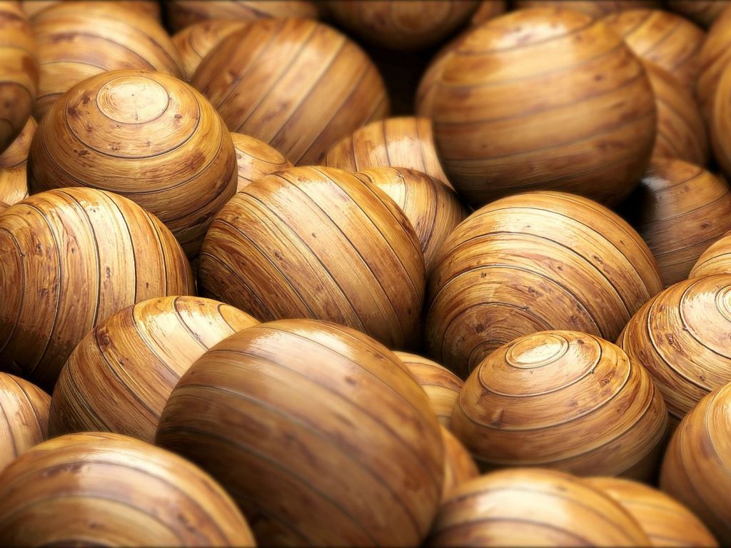 Wooden Balls wallpaper