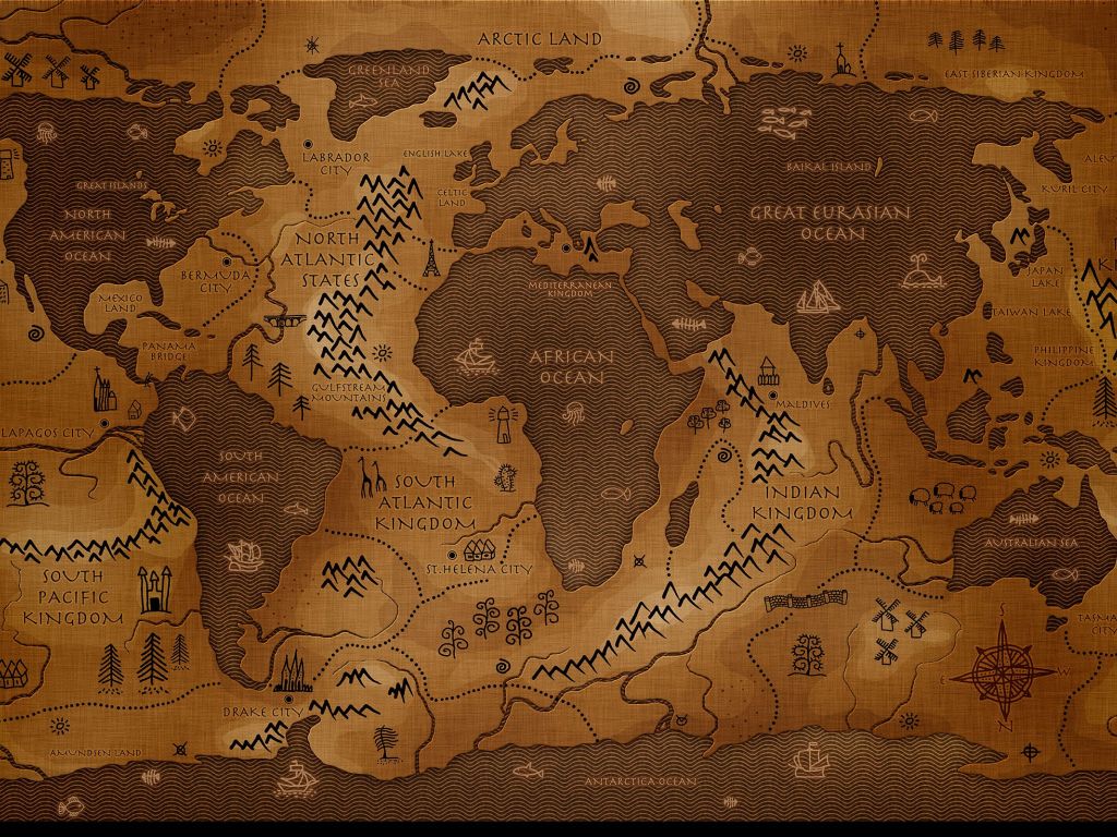 World Map 1920 wallpaper