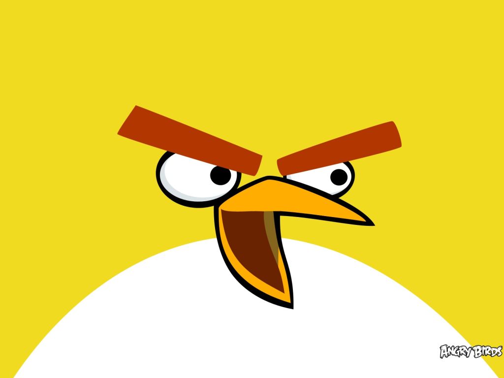 Yellow Bird in Angry Birds wallpaper