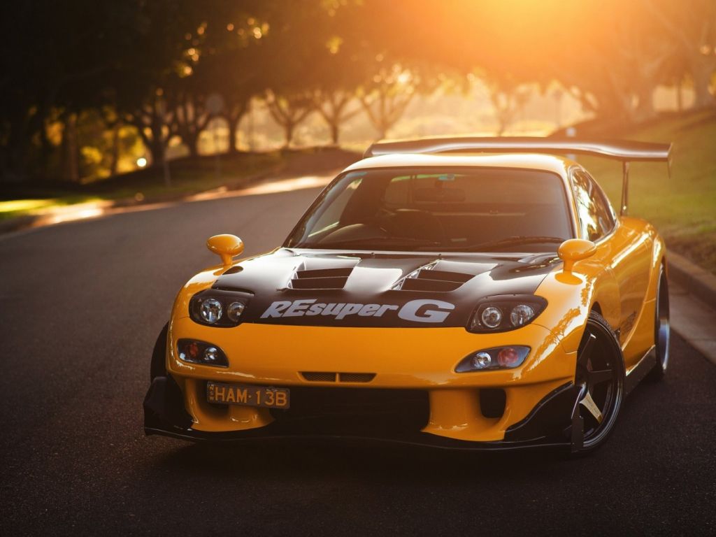 Yellow Supercharged Car wallpaper