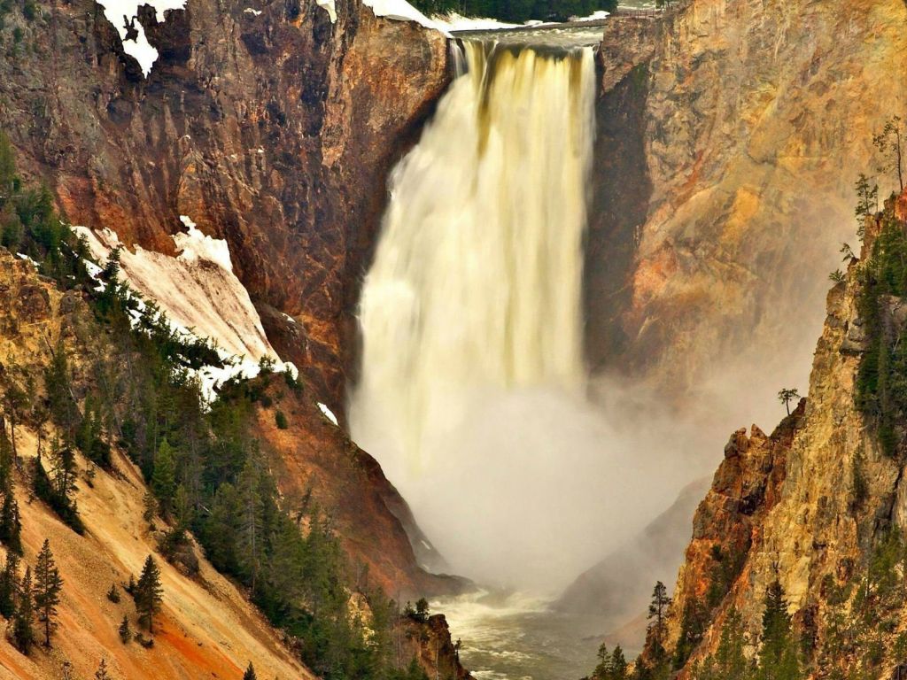Yellowstone Falls wallpaper