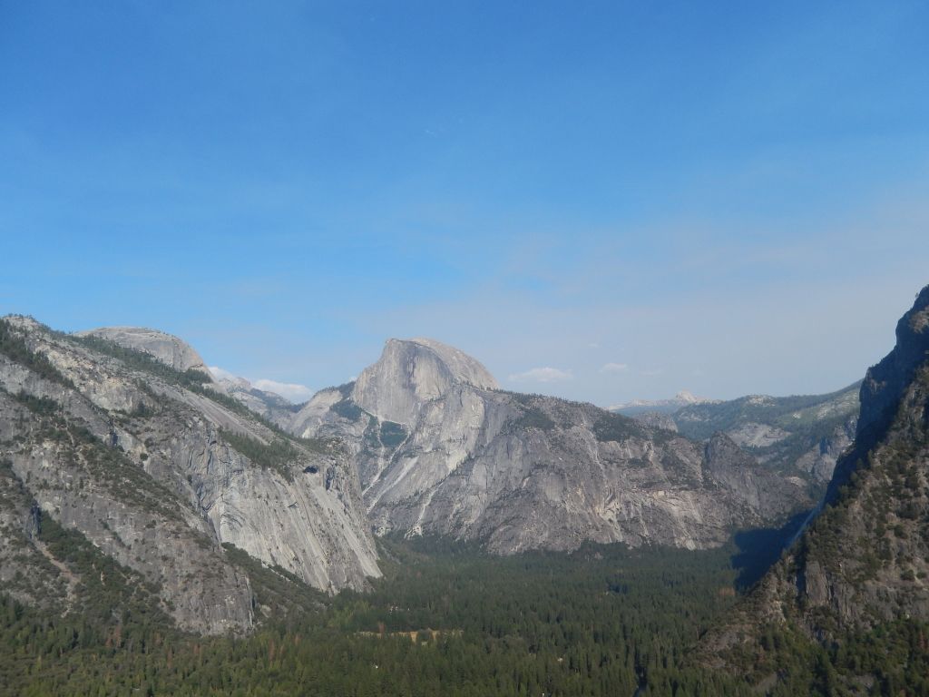 Yosemite Half Dome in August wallpaper