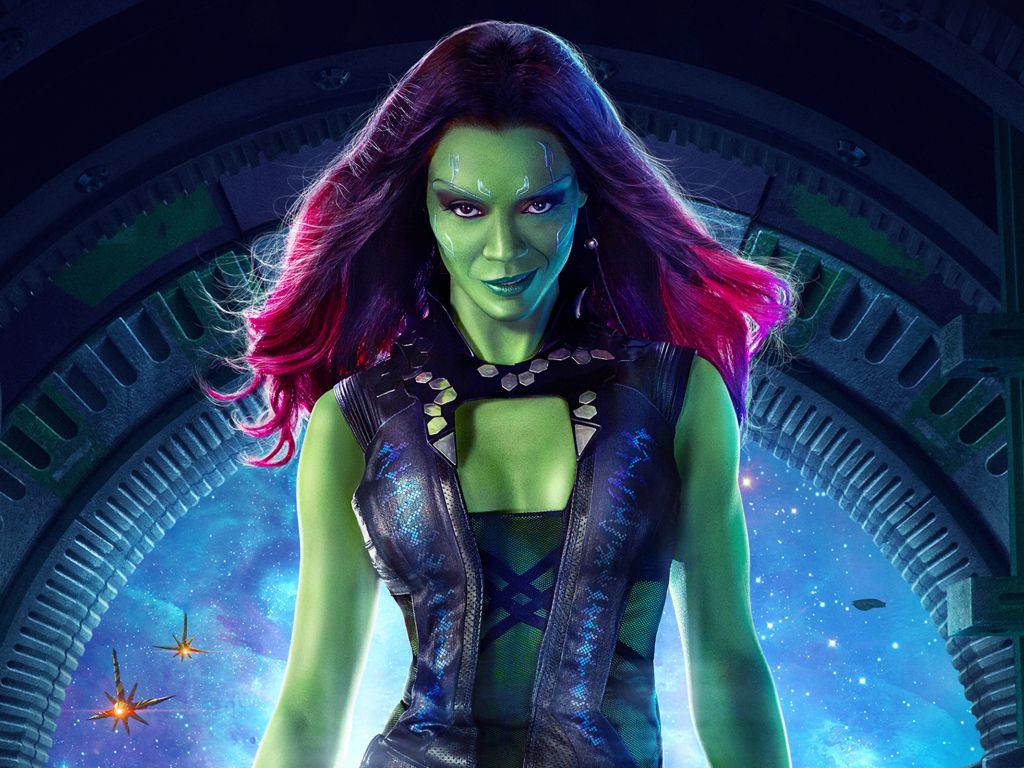 Zoe Saldana as Gamora wallpaper
